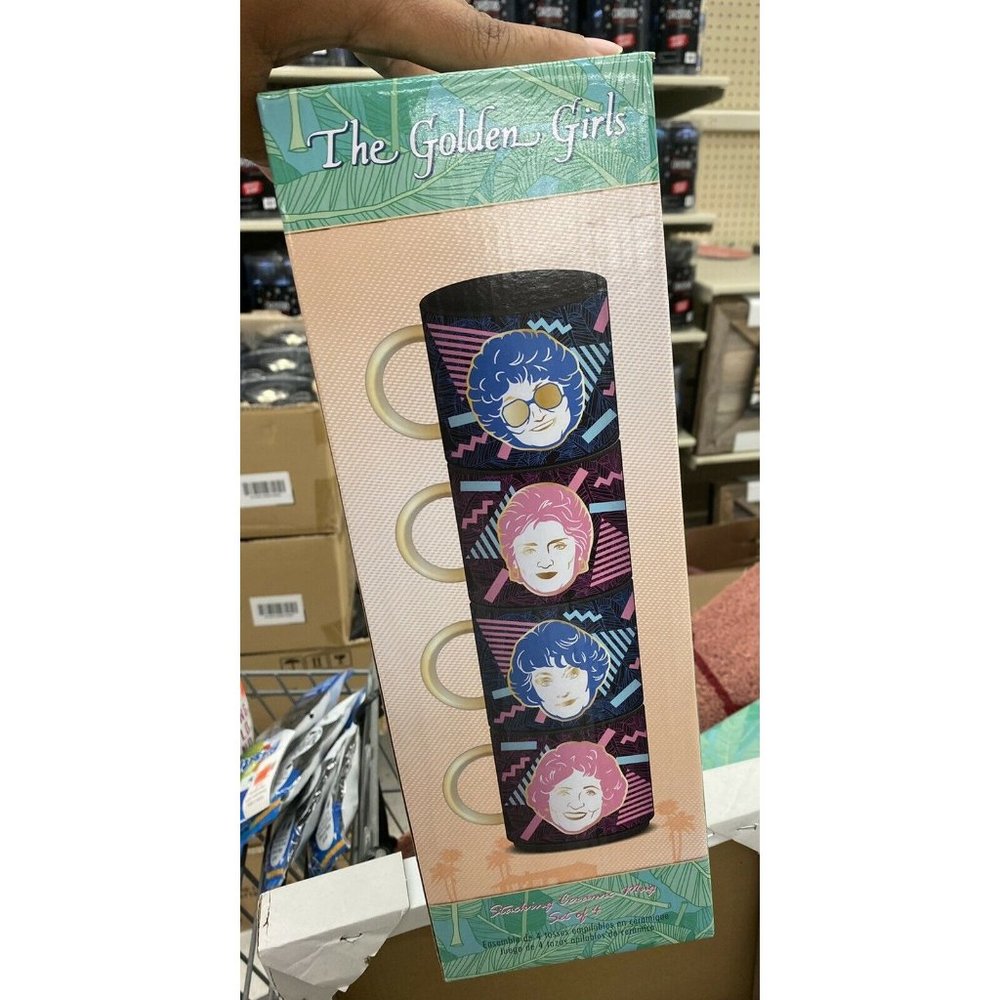 Golden Girls Set Of 4 Stackable Mugs ABC Studios